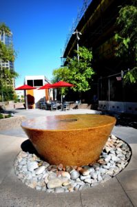 Inverted and Truncated Conical Water Feature from 20 Ton Block of Granite - HDG Building Materials