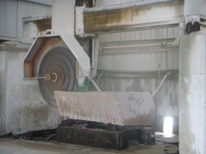Stone Factory Saw Cutting Granite - HDG Building Materials
