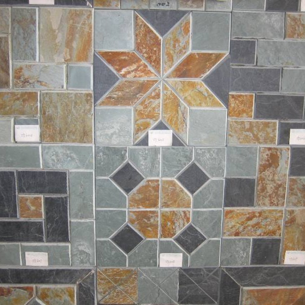 Slate stone patterns and finishes
