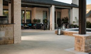 HDG Sierra Tan - Mountain Outdoor Porcelain Tile with natural stone