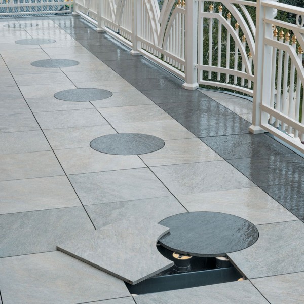Image showing Pedestal use to Hide Electrical Lighting Irrigation Services on Terraces