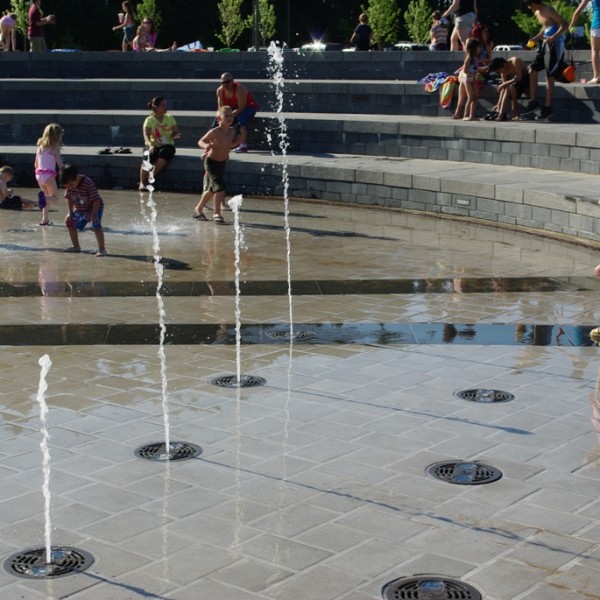 53rd Ave Park - Granite Interactive Fountain