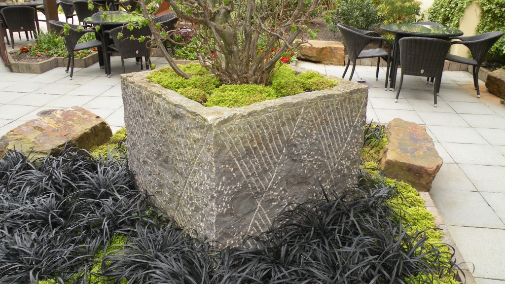 Cubic Stone at Aljoya House - Limestone Planter