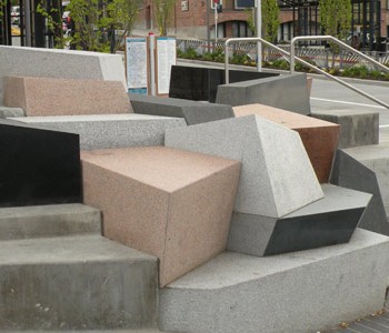Granite Colors and Finishes at the Kirkland Transit Center - HDG Building Materials