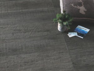 Vintage Grey Porcelain Pavers with Textured Wood Look Surface
