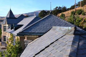 Belle Fiore Winery Blue Slate Roof Detail - HDG Building Materials