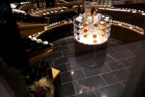 HDG Neros Porcelain Tile - Black Color Limestone Finish - Retail Design