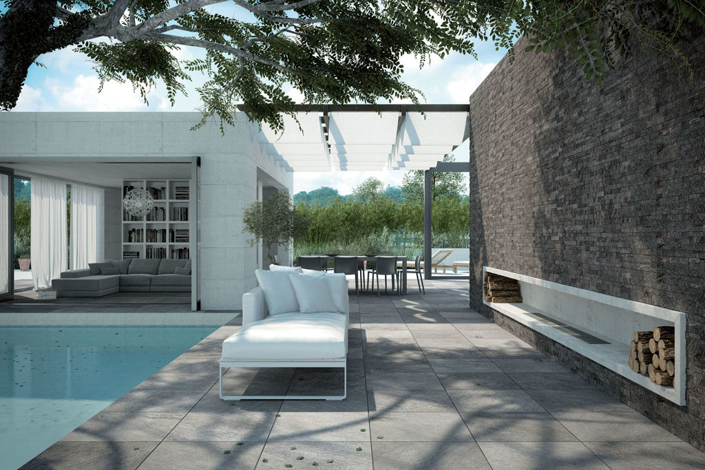 HDG Sierra Graphite Porcelain Decking Pavers - HDG Building Materials