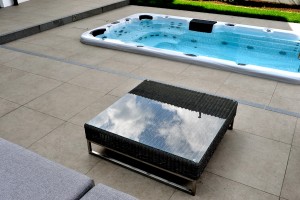 HDG Sinclara Porcelain Tile - Pool Decking Surround Application - 60x60cm 2cm Thick Pavers
