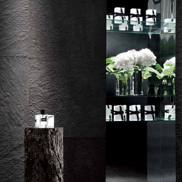Titanium Slate Black Porcelain Tile for Wall Cladding