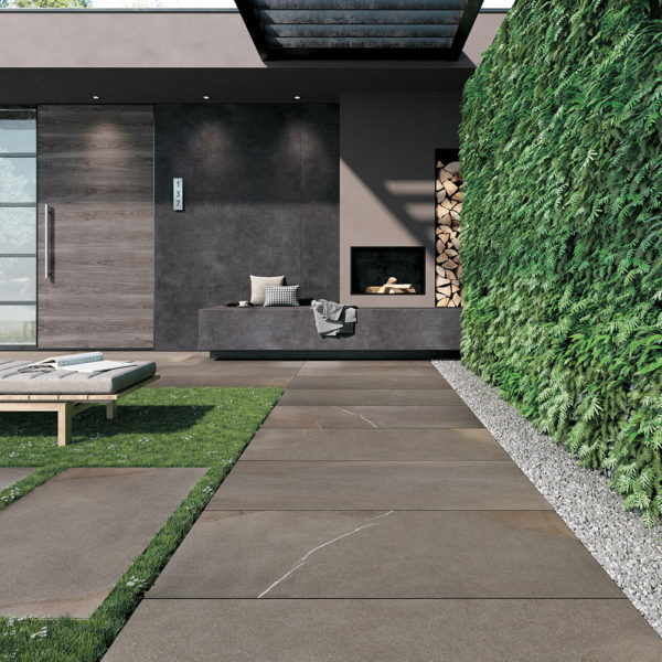 Outdoor Living with HDG Pietra Pavero Brown Porcelain Pavers EP06 - HDG Building Materials