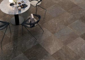 Outdoor Seating with HDG Pietra Pavero Plum Structural Porcelain Pavers - HDG Building Materials