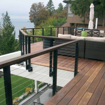 1x6 Thermory Thermally Modified Ash Decking in Joist Based Deck Offers Outdoor Living Space