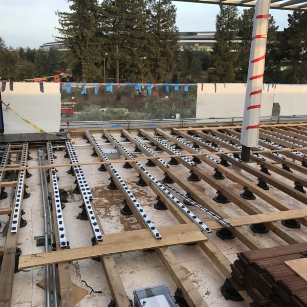 Apple Campus Visitor Center with Hidden Faster System for Board Decking