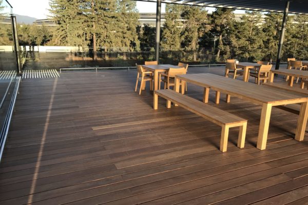 Buzon Pedestals and Board Decking in Apple Park Visitor Center