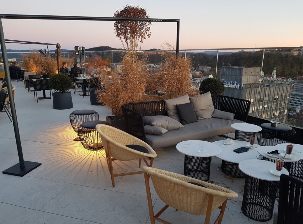 Better Hospitality Experience for Guests on This Rooftop Deck with Electrical Services Hidden Below the Decking Surface
