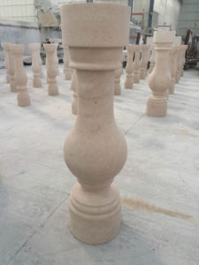 Stone Pillar Stairs Horton China Fabrication Packing Mockup - HDG Building Materials