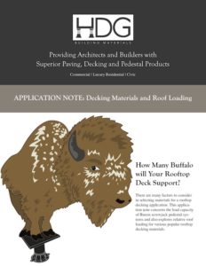 Rooftop Deck Loading Application Note for Decking Materials and Roof Loading - Buzon Pedestal Systems - HDG Building Materials