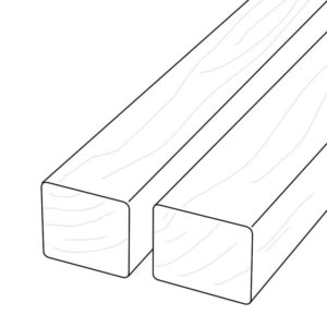 Profiled Edges on Ripped 2x4 Thermory to Make Custom 2x2 D4 Thermo-Ash Profile - Dealer HDG Building Materials