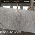 HDG Delta Grey Granite with Black Veins - Flamed and Brushed Finish - HDG Building Materials
