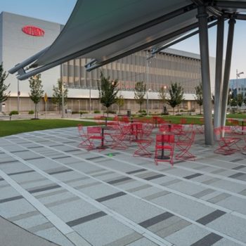 HDG Tech Fine Concrete Paver Outdoor Seating Application