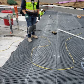 Creating a Uniform Platform for Porcelain Pavers Over an Uneven Substrate