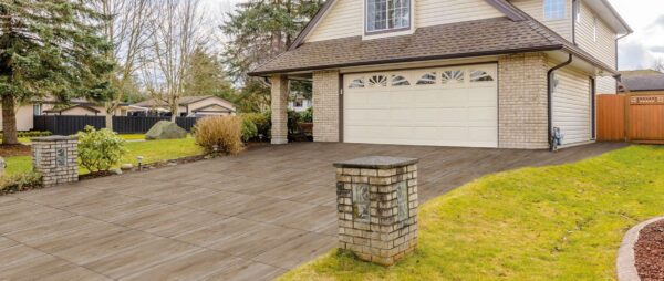 Driveway Application with 3CM HDG Charo Tan Drive Over Porcelain Pavers