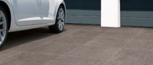 Driveway Application with HDG Ombra Taupe 3CM Porcelain Pavers - HDG Building Materials