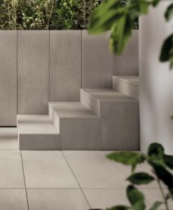 CC-Moda Greige 60x60 2cm Porcelain Paver Courtyard and Stairs - HDG Building Materials