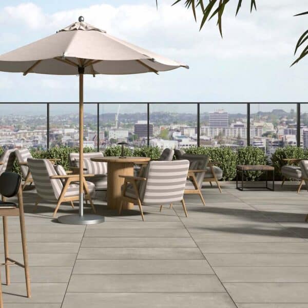 CC-Moda Grey Light Grey Concrete Porcelain Pavers feature