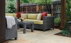 Jamba Sand Porcelain Pavers with Slate - Coarse Finish - Patio - HDG Building Materials