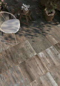 SUP Dusk Porcelain Paver with Grey Ash Wood Finish Outdoor Deck - HDG Building Materials