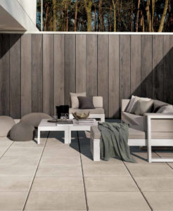 Brussa Crema 60x60 cm Porcelain Paver Floor in Outdoor Living Room - HDG Building Materials