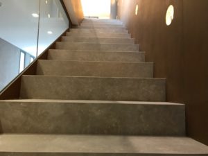 Brussa Crema Porcleain Paver Stairs - HDG Building Materials