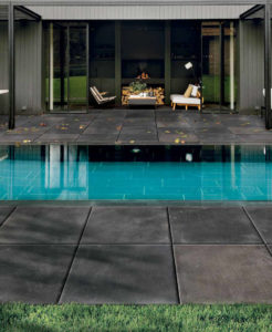 Pool-Surround-with-60x60-cm-Namo-Black-Porcelain-Paver - HDG Building Materials