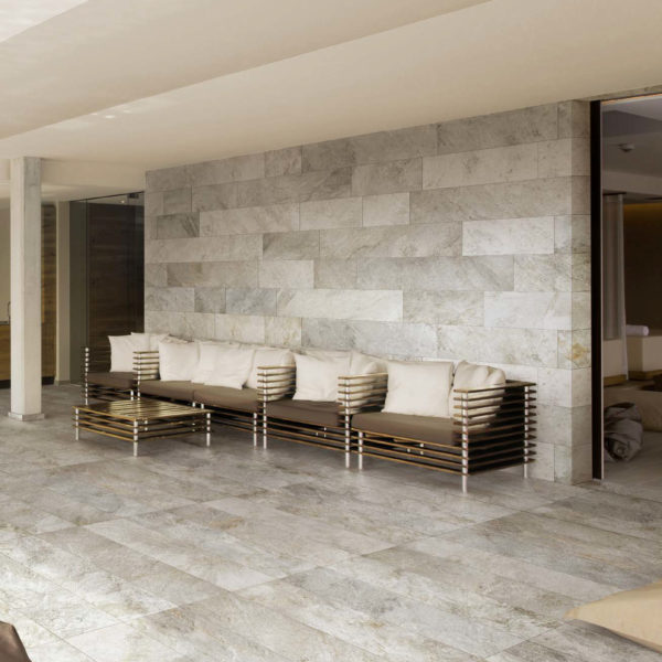 Silas White 10mm Porcelain Tile in Indoor Application - Easily Transitions to 20mm Outdoor Applications - HDG Building Materials