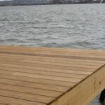 Kebony Wood Decking on Boat Dock Application