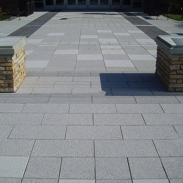 HDG Tech Granite Series Concrete Pavers in Building Entrance Application
