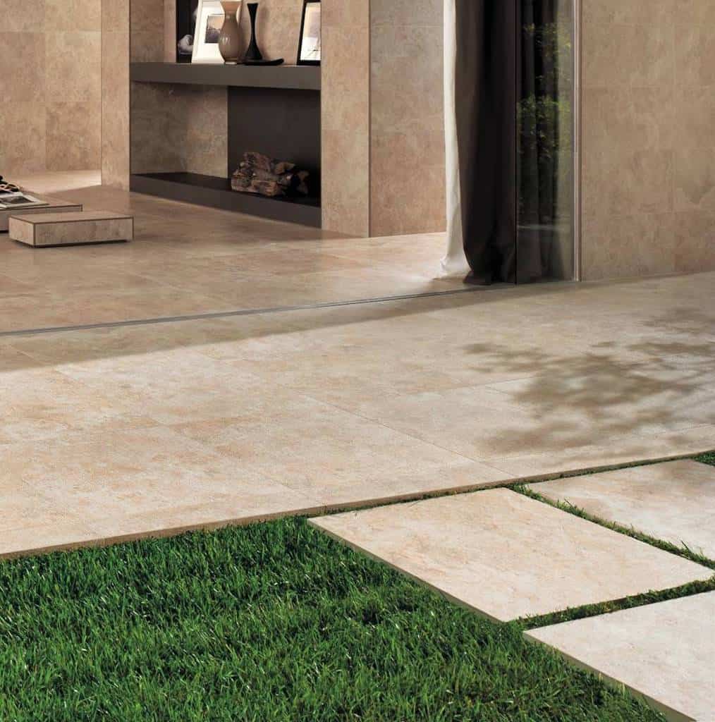 Design with Porcelain Pavers Inside and Outside