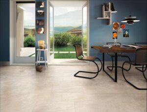 Bianca Porcelain Paver Entry to Outdoor Patio