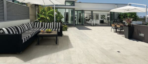 HDG Cemento Chalk Outdoor Rated Pavers in 30x120 cm