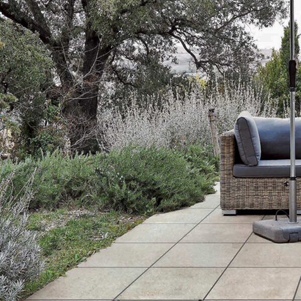 Raised Terrace Application with Porcelain Pavers over Buzon Pedestals