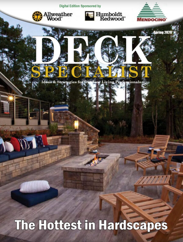 Deck Specialist Cover features Product Review on DuxxBak Decking from Green Bay Decking
