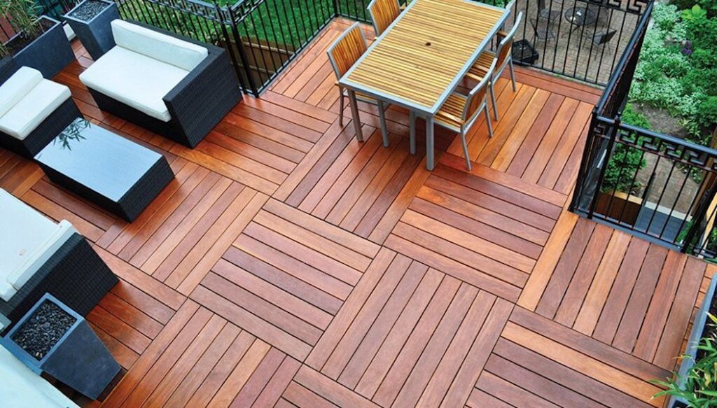 Cumaru Deck Tiles Alternative to Ipe Hardwood Pavers