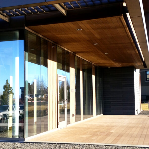 Resysta Decking and Soffits at Healthcare Facility