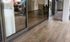 Seamless Design a Transition from Outdoors to Indoors using Espiro Indie Brown Porcelain Paver Planks