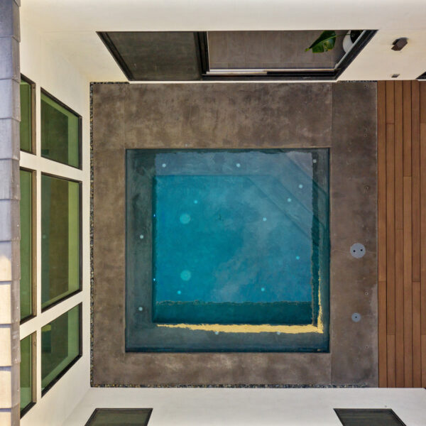 Overhead View of Pool Surround and ACRE Decking
