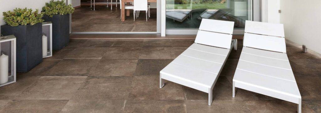 Vivo Grey Porcelain Paver Outdoor Patio feature