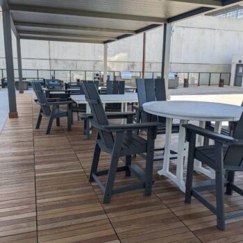 Comfortable Place to Sit and Eat on Ipe Deck