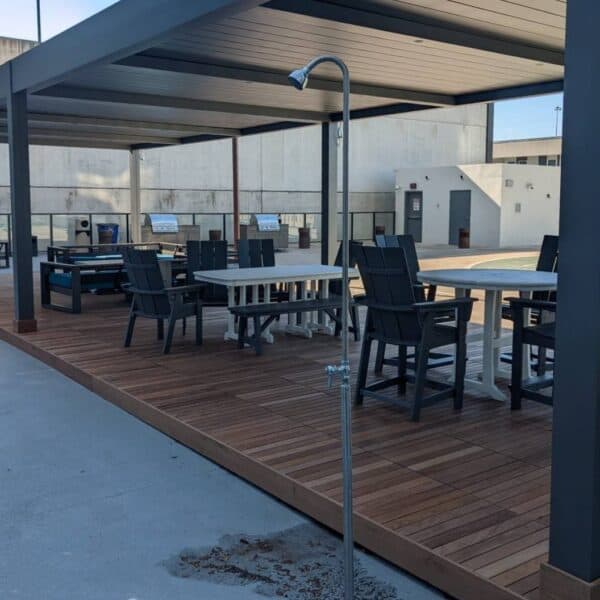 Ipe Deck with Buzon Pedestals - HDG Building Materials